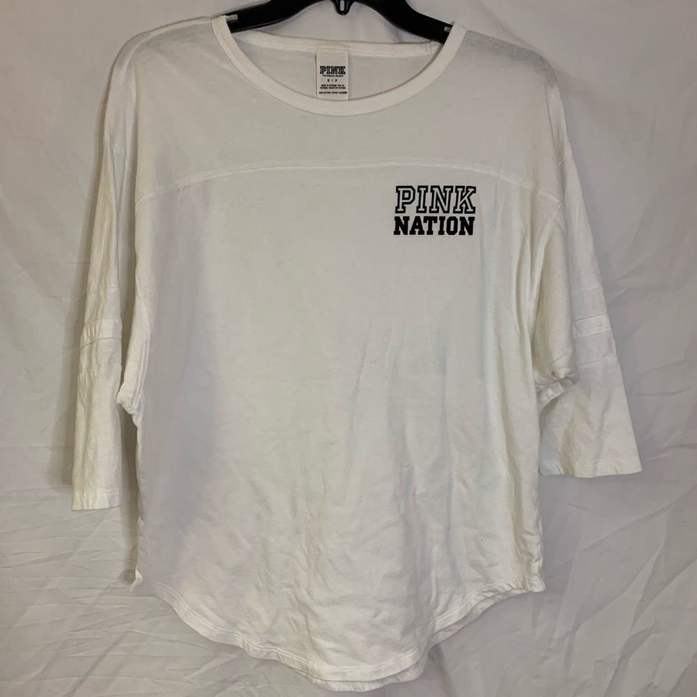VS PINK 3/4 sleeve shirt small